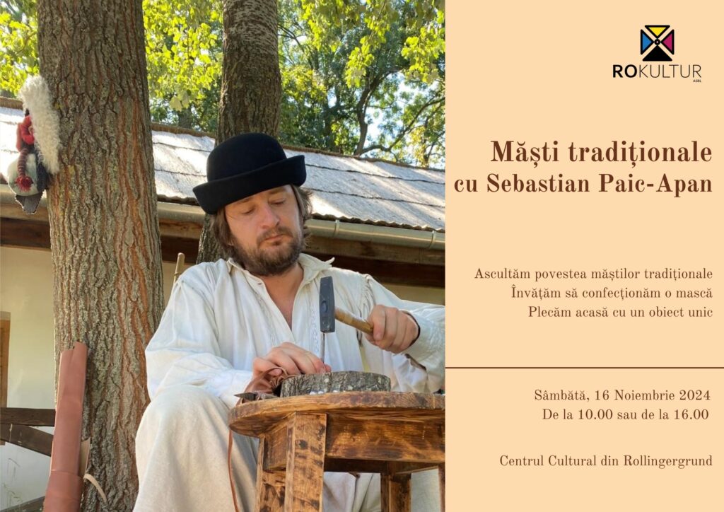 Atelier de măști cu Sebastian Paic-Apan